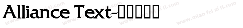Alliance Text字体转换